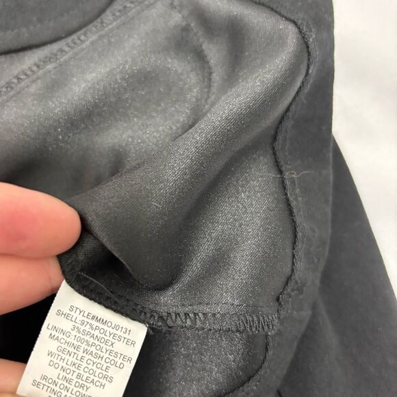 Black Women’s Blazer with Rust Metal Ring Pocket Detail Classic & Chic - Picture 4 of 7